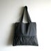 Tote bag, handbag, purse, romantic bag - Delicada Tote Bag in dark gray - SALE 20% OFF - Prices already reduced