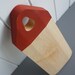 Color Block Cutting Board (red) - Maple