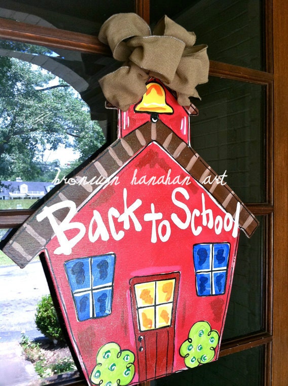 School House Door Hanger - Bronwyn Hanahan Art