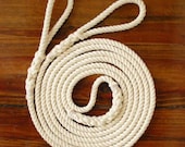 14-ft Double Jump Rope Skipping Rope, Hand-Spliced, Natural Undyed