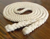 8-ft Single Jump Rope Skipping Rope, Hand-Spliced, Natural Undyed