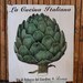 ARTICHOKE - salvaged wood sign - 36x42 - Farm Fresh - Old World Italian - RuPiper Designs Original