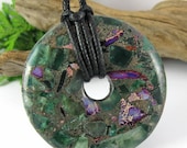 Fairystone Nursing Necklace - Fluorite and Sea Sediment Jasper Nursing Breastfeeding Necklace