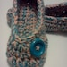 Ladies Slippers....in Turquoise and Soft Coral..... YOUR SIZE