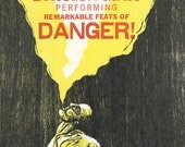 Burning Dawn Letterpress Poster