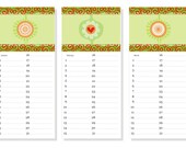 Perpetual desk wall calendar DIY project 5"X11" birthday hostess christmas gift for her him home decor under 10 pale pistachio minty green