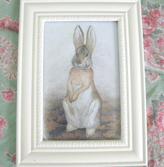 Peter Rabbit Framed Print by Retrodolls1950 on Etsy