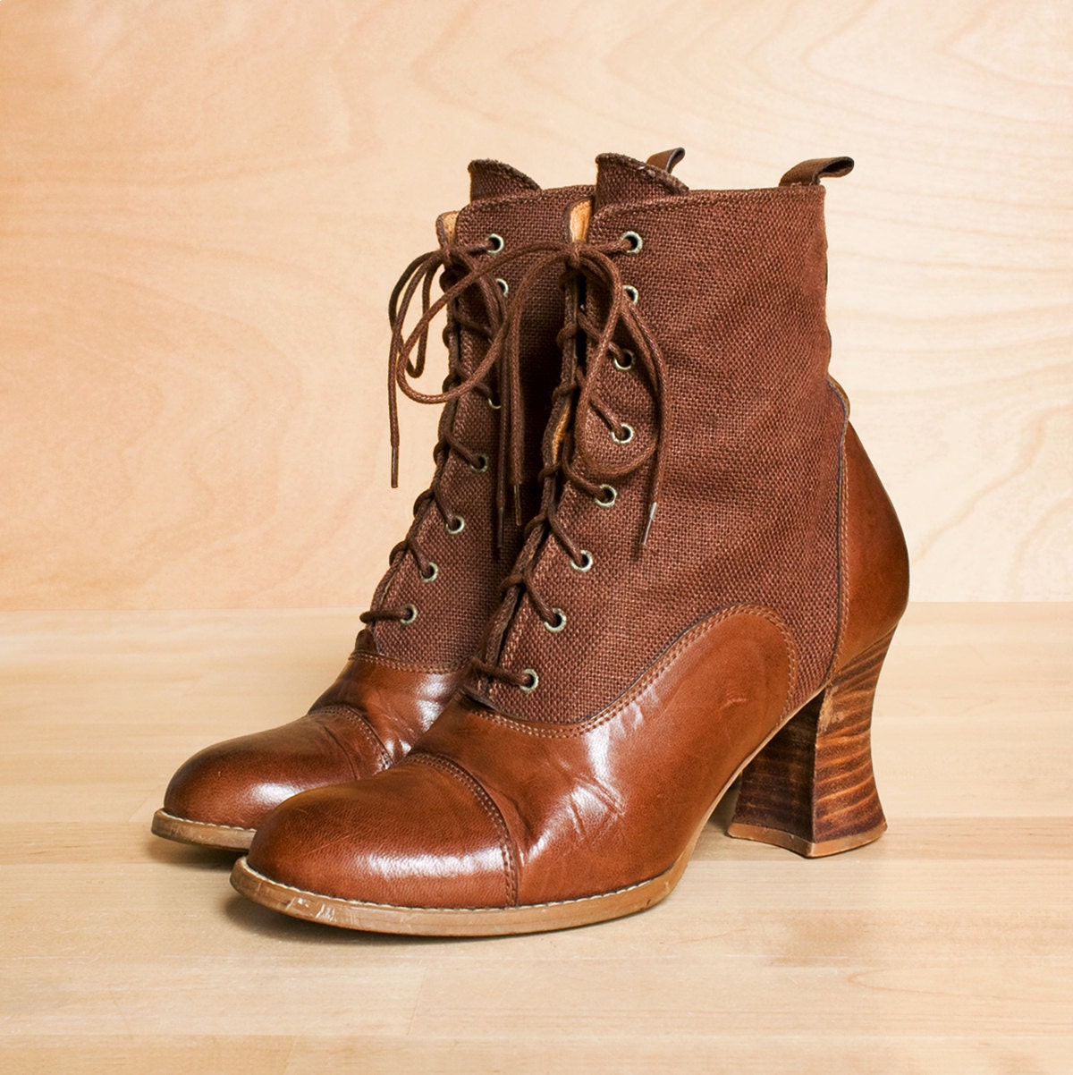 mens leather canvas boots