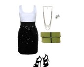 Oversized clutch in soft shimmery forest green