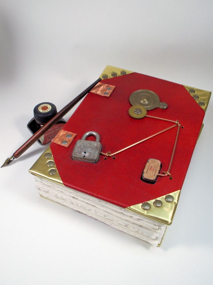 Custom Steampunk Journal Sketchbook, Large