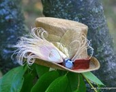The Guilded Age -Metallic Gold Mini Top Hat