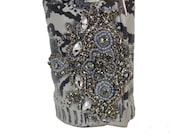 Siver Cuff wallet- Leather snakeskin