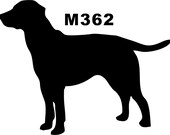 LAB Vinyl Dog Decal Silhouette Military dogs