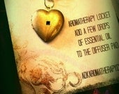 Aromatherapy Heart  Locket   Aromatic Jewelry