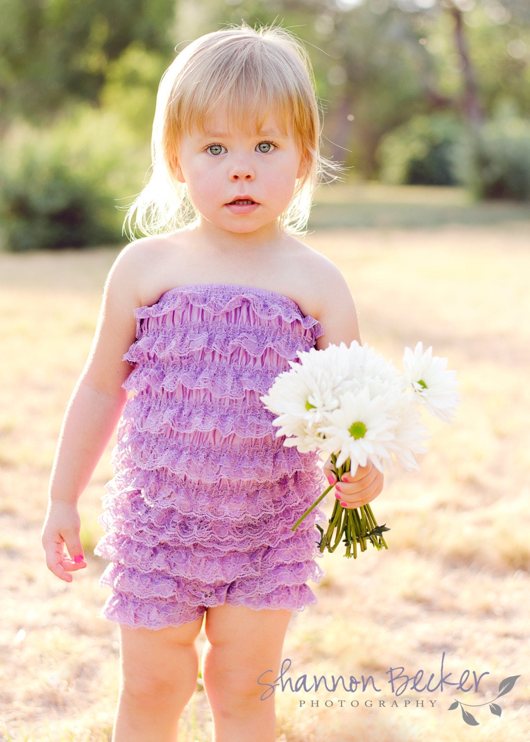 Chicaboo Lavender Lace Petti Romper size toddler  2-4 years