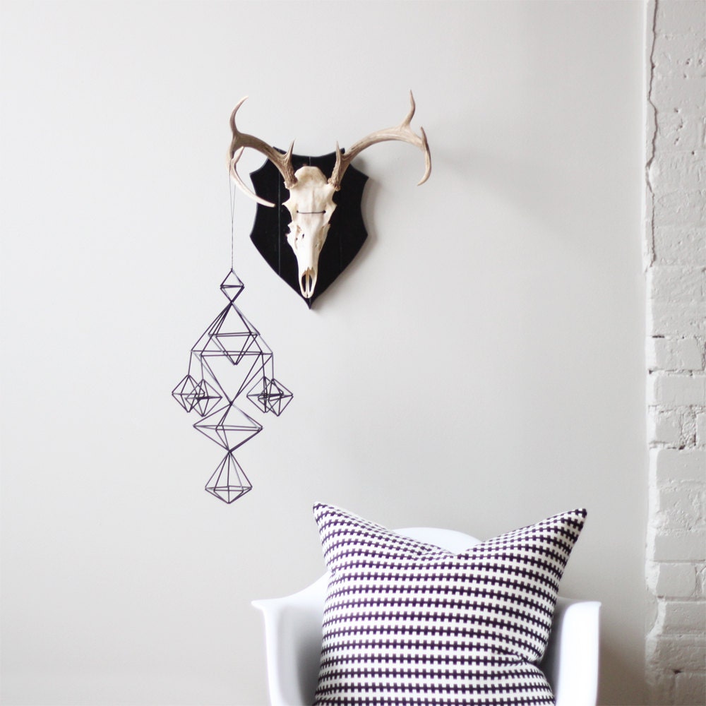 Himmeli no. 6 / Modern Hanging Mobile / Geometric Sculpture
