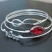 Love Forever - Silver Bracelet Set, Infinity Love Bracelet Stack, Infinity Jewelry Set, Silver Bangle Set, Infinity Bracelet Set