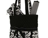 Diaper Bag Personalized Quilted 3 piece set