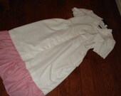 VICTORIAN Edwardian Dickens dress white pink Halloween Titanic COSTUME womens 32W