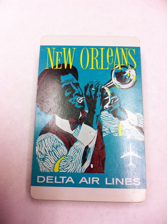 Items Similar To Vintage Delta Air Lines Playing Cards New Orleans 