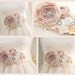 Bridal Sash- Wedding Sash in Blush Pink and Ivory with Dupioni Silk and Chiffon