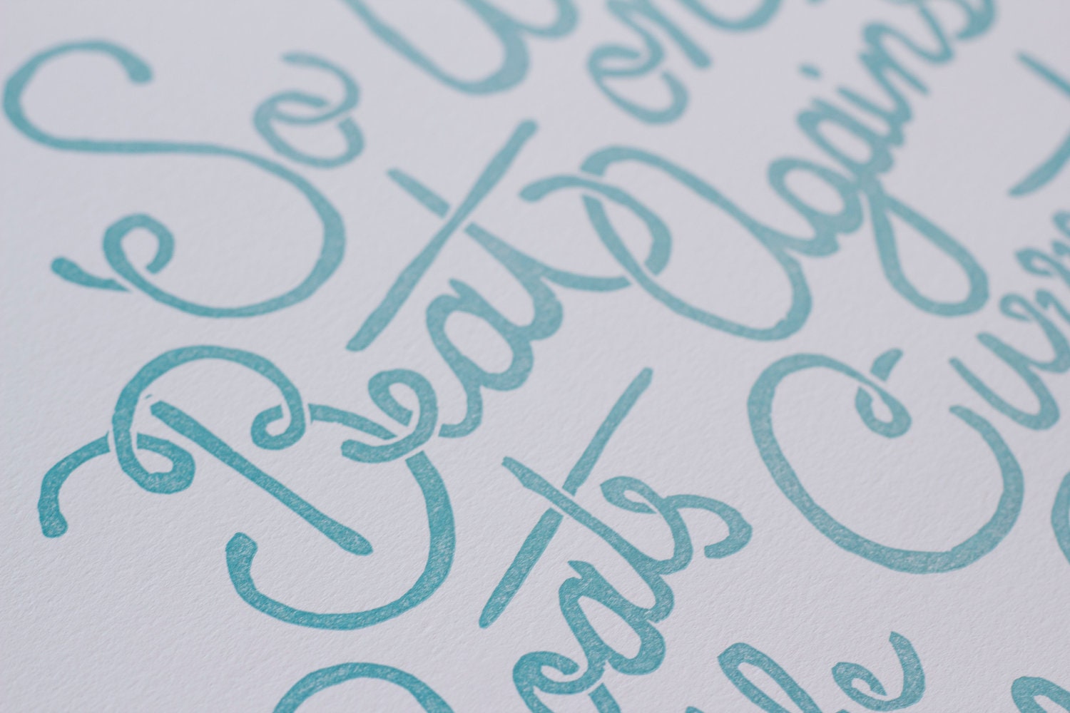 The Great Gatsby Letterpress Poster