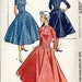 Vintage 1955 Princess Seam Dress Square or Round Neckline...McCalls 3470 Bust 32