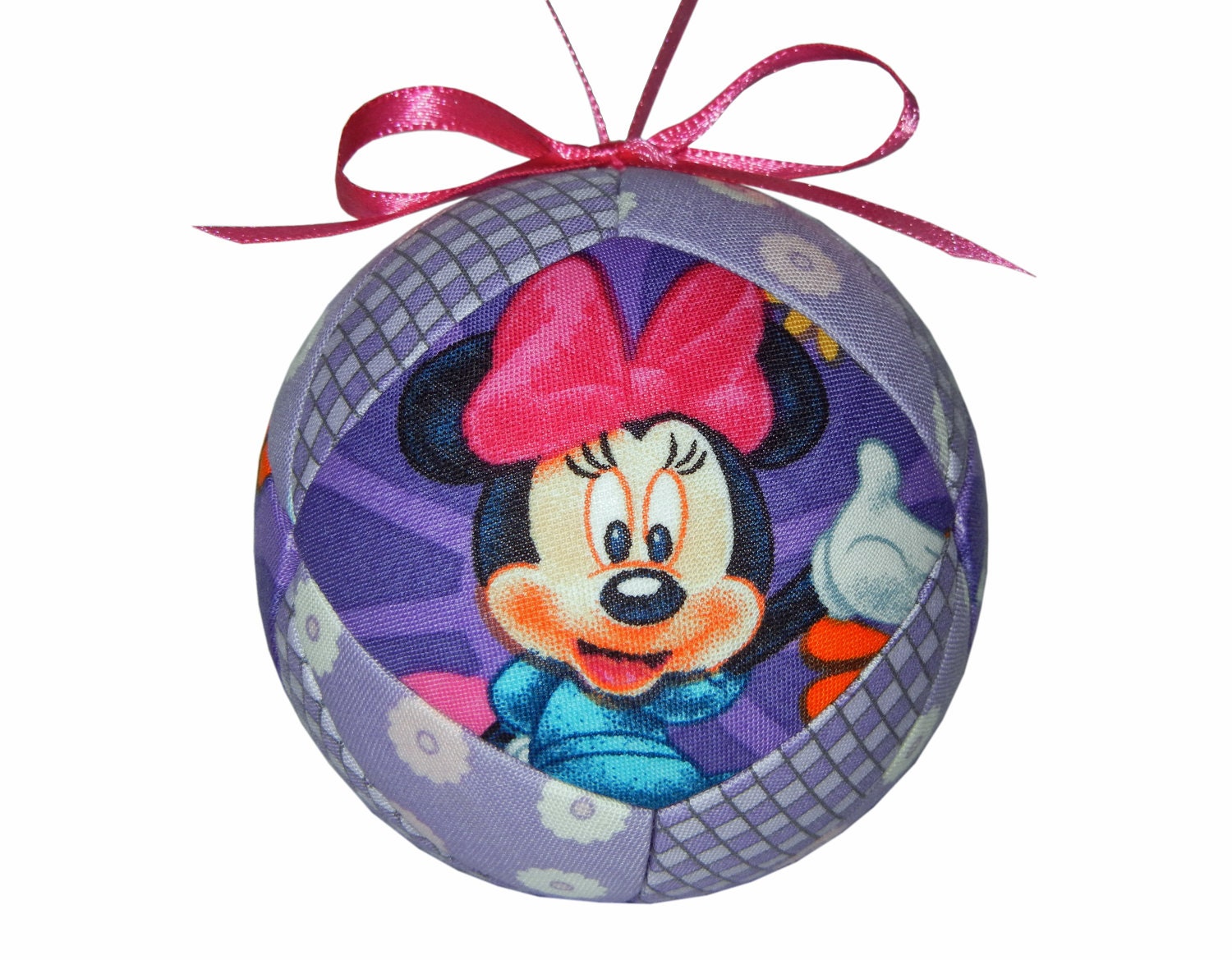 Minnie Mouse Christmas Holiday Handmade Ornament Unique Ball Decoration Disney Character