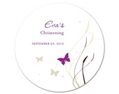 Eco-Friendly Personalized Baby Shower Favor Labels - Erica