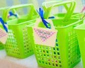 Picnic Basket Favor Tags (Red, Blue, Green, Yellow) - DIY Printable