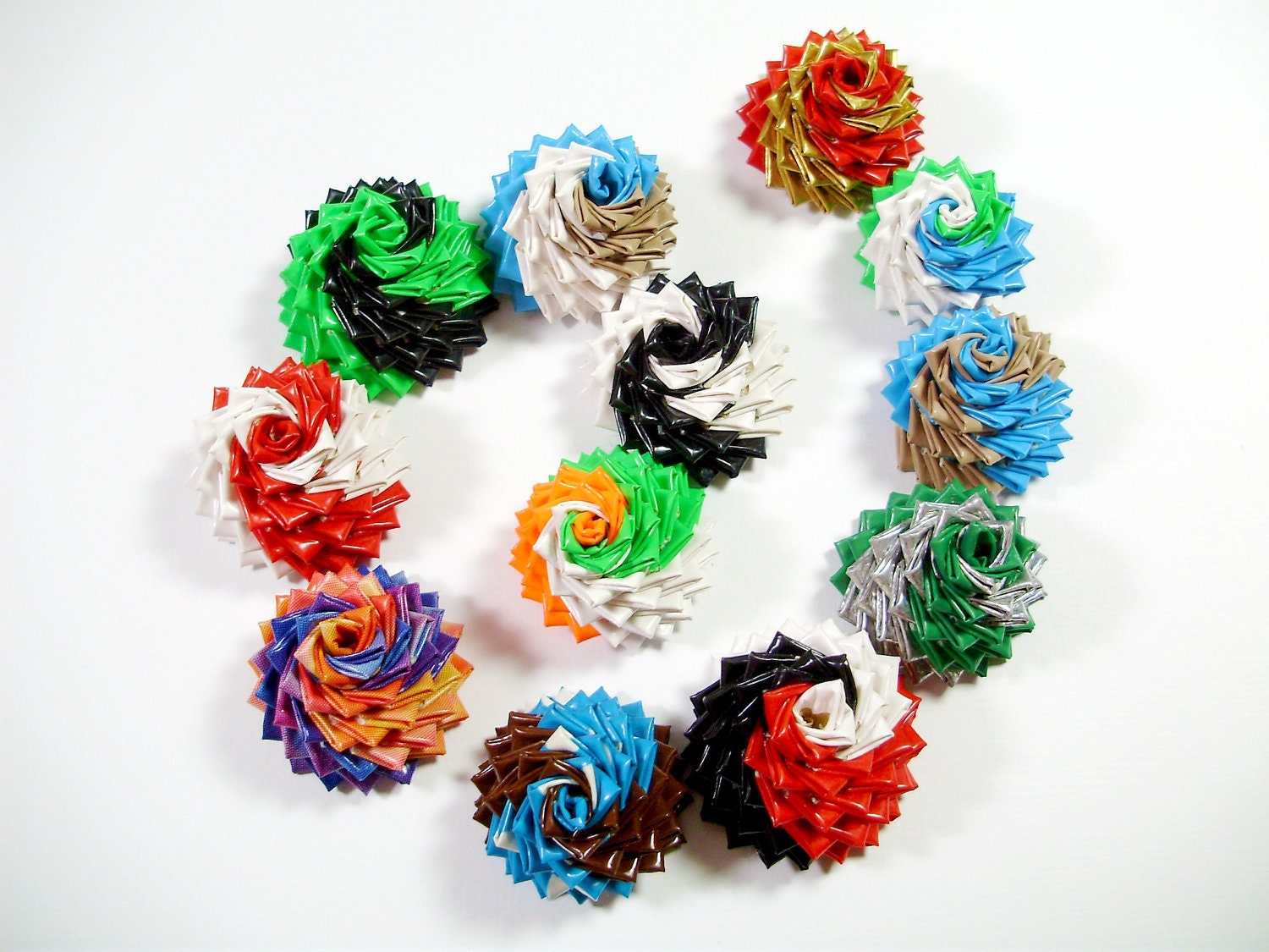 How to Make and Spiral a Duct Tape Rose Ring - Two PDF Tutorials