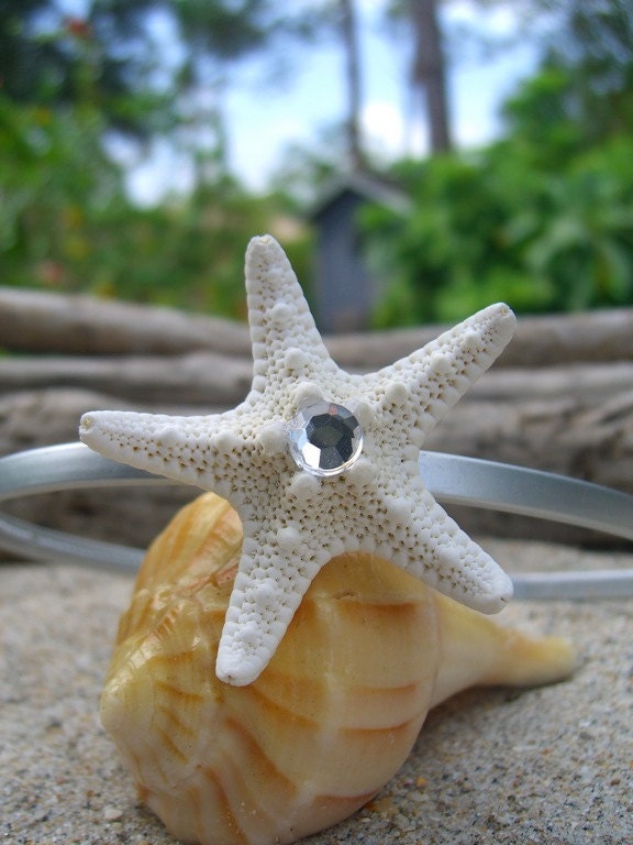 Starfish Silver Headband-SILVER-Mermaids, Beach Weddings, Summer Hair, Starfish Headband, Starfish, Photo Props, Mermaid Party Theme
