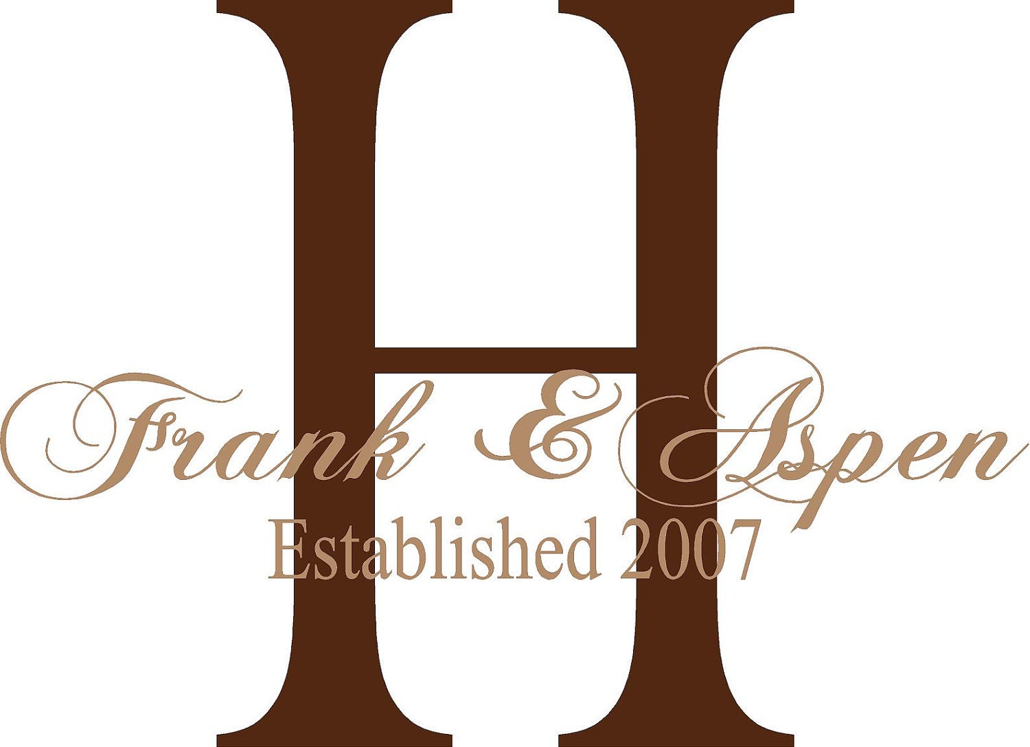QUOTE-Monogram First Names Year Established-special buy any 2 quotes and get a 3rd one free of equal or lesser value