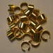 30 Brass Ear Ring Cuffs, 9.3x6mm, Inner Diameter 8.4mm,