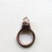 Copper Ring Phantom Quartz Raw Quartz Crystal Stone Ice Natural Gem Stone Patina Artisan
