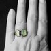 Copper Ring Beryl Spring Green Apple Gem Stone Crystal Artisan Handmade