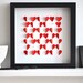 Red, Black, Yellow, Peach - Personalized Love Hearts - small size. Perfect wedding, anniversary, birthday gift.