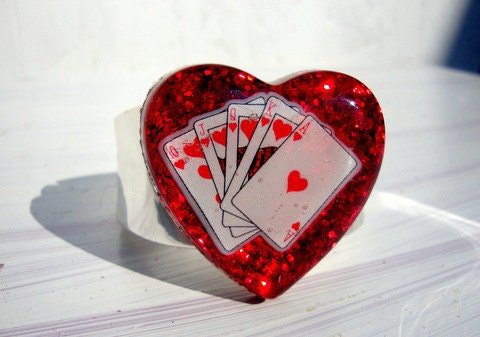 Rockabilly Vegas Love Casino Cuff Bracelet