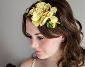 Yellow Lily Floral Crown Headband