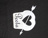 CLEARANCE Hunger Games inspired Peeta t-shirt in black size Adult Small