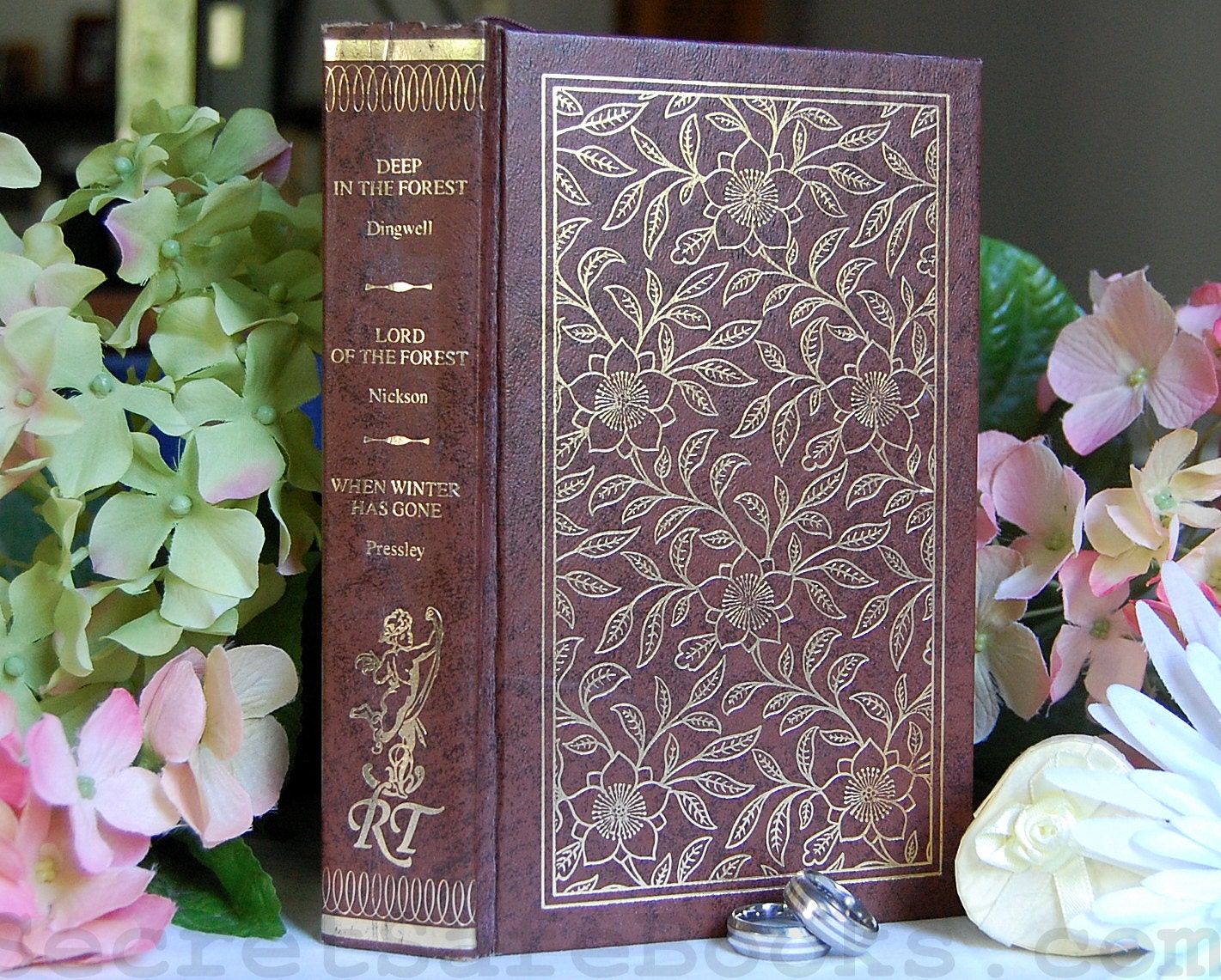 Hollow Book Safe with Heart (ROMANCE TREASURY)