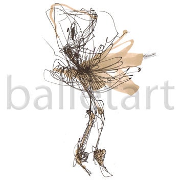 little ballet nuances or cinderella- drawing