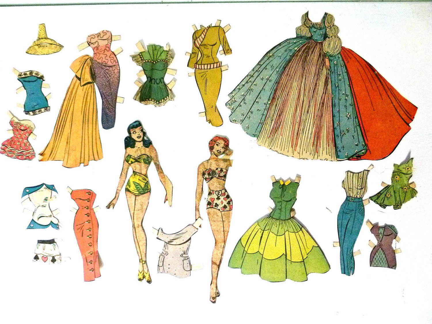 1950s paper dolls