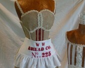 Vintage Inspired Feedsack Mannequin Burlap And Lace Corset Free Ship & Layaway  CUSTOM