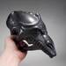 Wicked Dragon Beer Mug - Drinking Horn -  Satin Black Glaze - 22oz - Drink from a Dragons Head