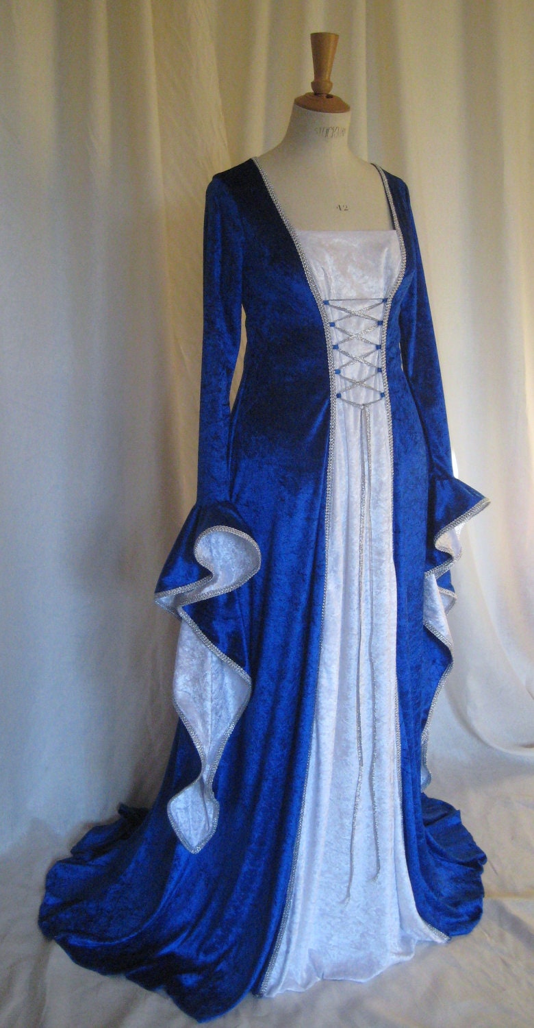 Una, a Hand Fasting Dress in Medieval,Gothic,Renaissance Style, Custom Made.