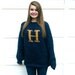 Made-to-Order - Sweater - with Letter - Blue and Gold - Pullover - Monogram - Weasley Jumper