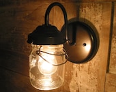 EXTERIOR Vintage Canning Jar SCONCE Created New
