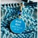 Knit Girl Stitch Marker (Light Blue)
