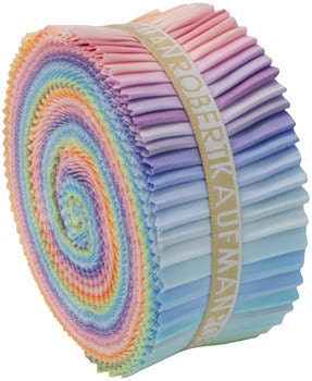 Kona Cotton Roll Up - New Pastel Palette - 41 pieces - 2.8 Yards - FabricFascination